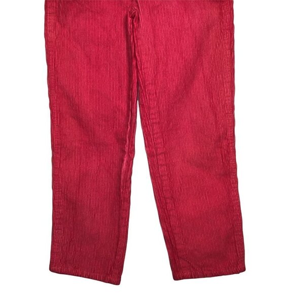 Vintage NWT RARE 90's NBA Chicago Bulls Red Corduroy BIB Overalls VTG Jordan NEW - Picture 2 of 11